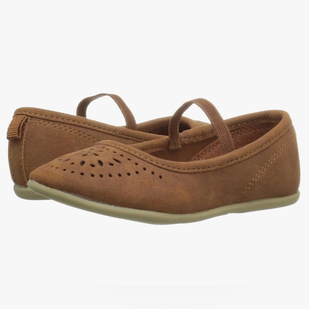 Brown Carter's Ballet Flats Toddler Size 5